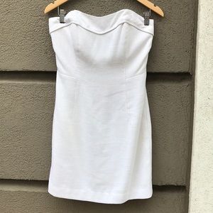 Lilly Pulitzer Strapless Linen dress in white/cream